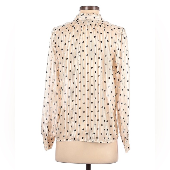 Rachel Zoe Long Sleeve Polka Dot Blouse - Picture 2 of 7